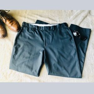 Louis Raphael Flat Front Dress Pant in Gray 36x30